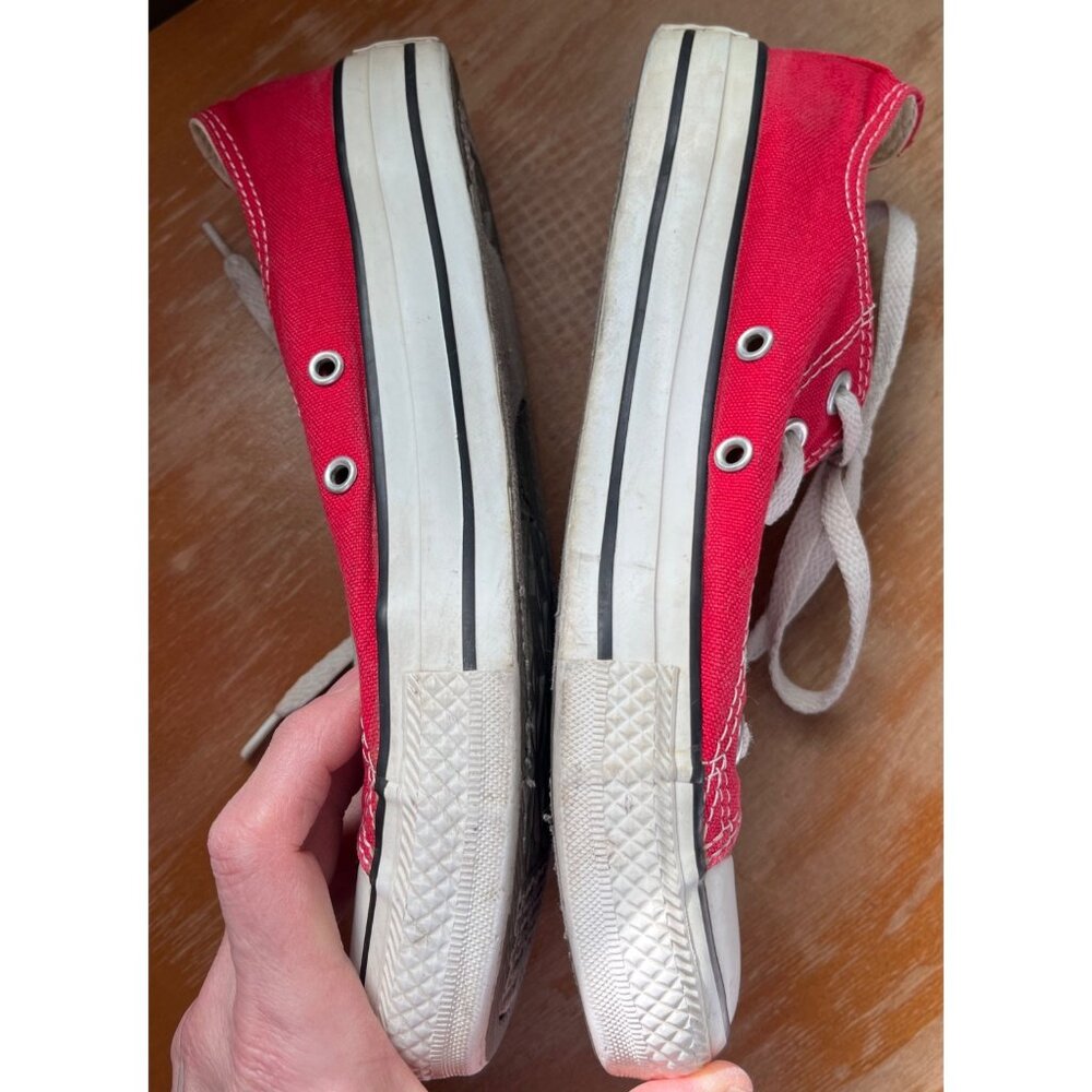 Converse All Star Red Sneakers Chuck Taylor Casual Shoes Grunge Unisex Women 5/7 - Picture 8 of 12